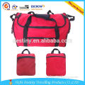 expandable shoulder Claasy custom design travelling foldable duffle bag